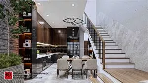 Thiết kế nội thất nhà phố trọn gói nhà anh Lâm tại Phan Thiết - Bình Thuận